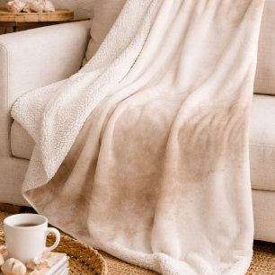 Cobertor Sherpa Nevoa de Taupe de Marfim