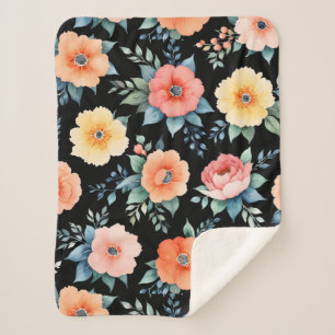 Cobertor Sherpa Nocturnal Bloomscape