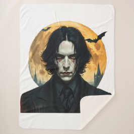 Cobertor Sherpa Noite de Halloween - Ascensão de vampiro