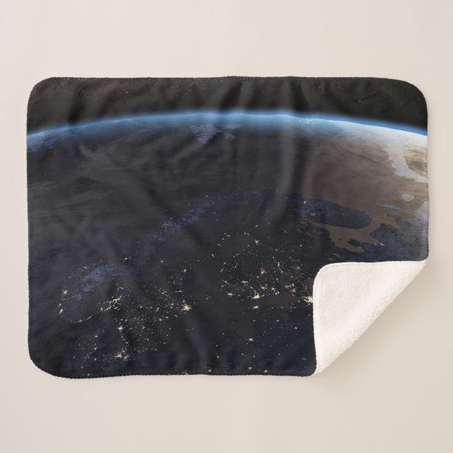 Cobertor Sherpa Noite, Extremo Norte Europa (Frente (Horizontal))