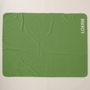 Cobertor Sherpa Nome da cor verde da Loerie