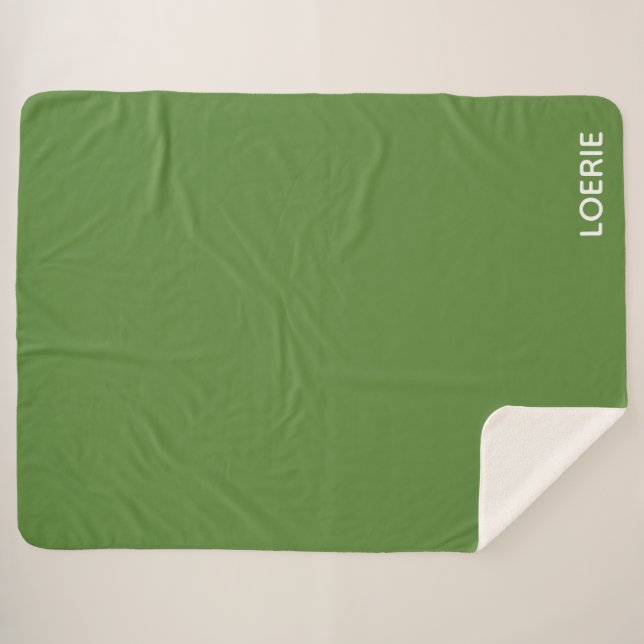 Cobertor Sherpa Nome da cor verde da Loerie (Frente (Horizontal))