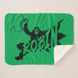 Cobertor Sherpa Nome do Pincel Robin Ink