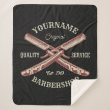 NOME Personalizado Barber Hetero Razor Barbershop