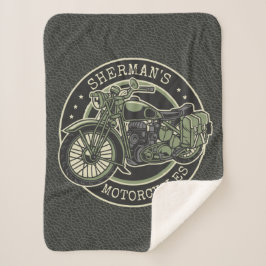 Cobertor Sherpa NOME Personalizado Biker de Motocicletas Militar R