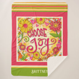 Cobertor Sherpa Nome personalizado divertido Escolha a Inspirivênc