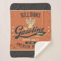 Nome Personalizado Motores Gasolina Garagem Retrom