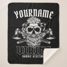 NOME Personalizado Viking Nordic Warrior Heritage