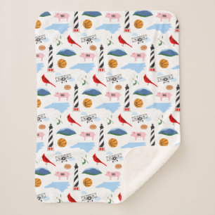 Cobertor Sherpa North Carolina Blanket