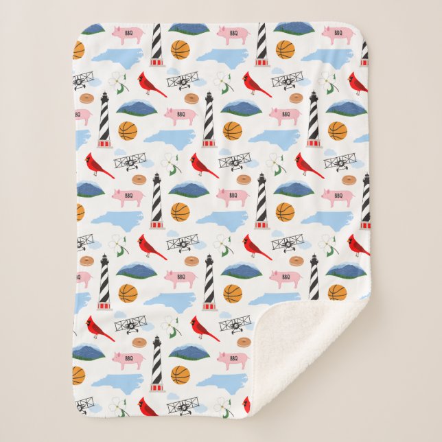 Cobertor Sherpa North Carolina Blanket (Frente)