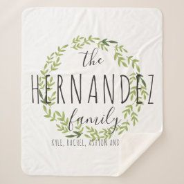 Cobertor Sherpa Nossa cobertura personalizada família de Sherpa