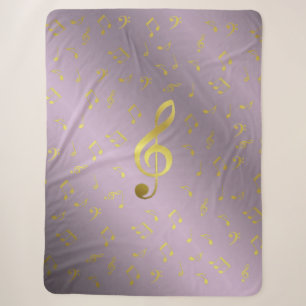 Cobertor Sherpa notas musicais Sherpa Blankets, artesanato, feriad
