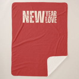 Cobertor Sherpa Novo Ano Novo Amor