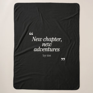 Cobertor Sherpa Novo capítulo, Design de novas aventuras por mim