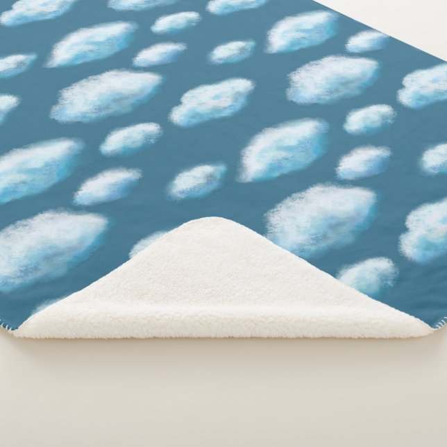 Cobertor Sherpa Nuvens moles (3/4)