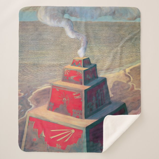 Cobertor Sherpa O Altar | Mikalojus Ciurlionis | (Frente)