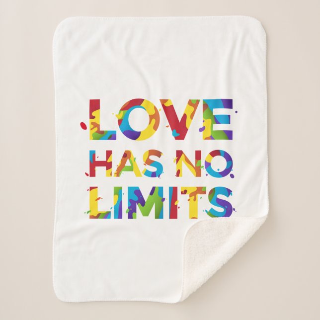 Cobertor Sherpa O Amor Não Tem Limites (Frente)