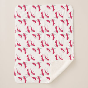 Cobertor Sherpa O Assistente De Oz™   Padrão Ruby Slippers™