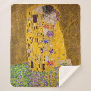 Cobertor Sherpa O Beijo   Gustav Klimt  