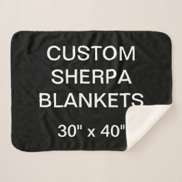 Cobertor Sherpa O costume personalizou 30" x 40" vazio da