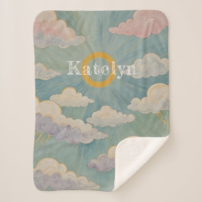 Cobertor Sherpa O Embarque de Daybreak é personalizado (Frente)