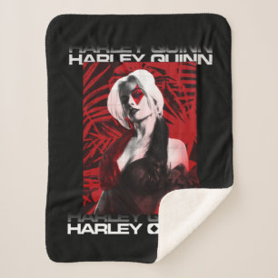 Cobertor Sherpa O Esquadrão Suicida   Harley Quinn Red Fern Retra