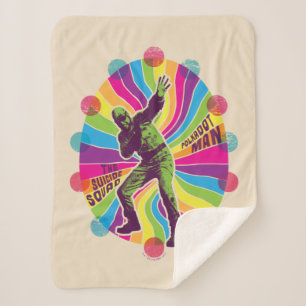 Cobertor Sherpa O Esquadrão Suicida   Polka-Dot Man Psychedelic