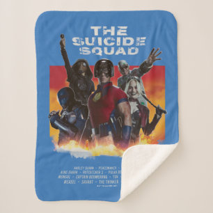 Cobertor Sherpa O Esquadrão Suicida   Poster de filme com estilo r