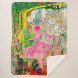 Cobertor Sherpa O Falador - Caos do Balé Neon