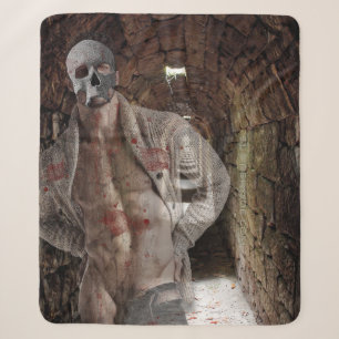 Cobertor Sherpa O fantasma transparente de SlipperyJoe no Hallowee