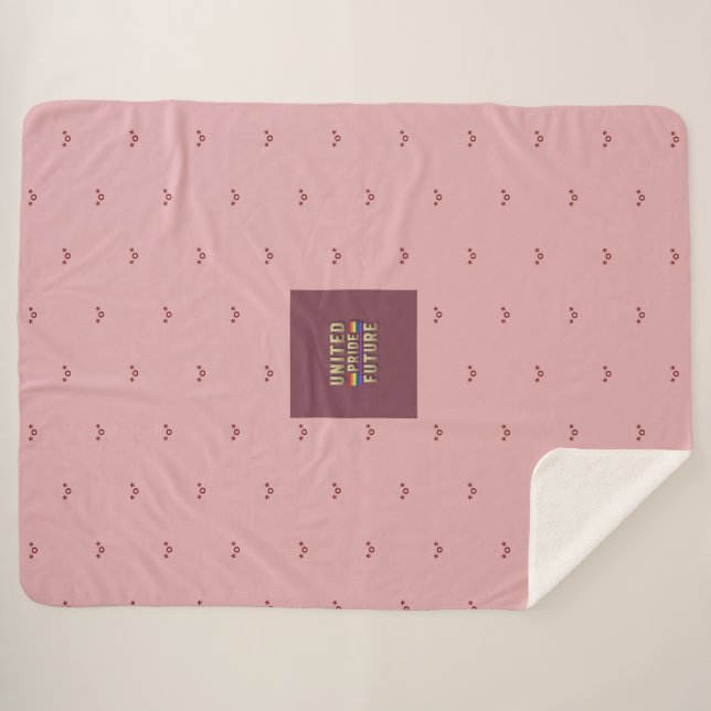 Cobertor Sherpa O Futuro do Orgulho Unido (Frente (Horizontal))