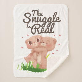 Cobertor Sherpa O Jogo é Abraços de Urso Bonito.