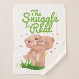 Cobertor Sherpa O Jogo é Abraços de Urso Bonito.