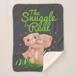 Cobertor Sherpa O Jogo é Abraços de Urso Bonito.