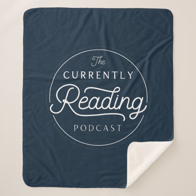 Cobertor Sherpa O Lendo De Sherpa No Momento - Marinho (Frente)