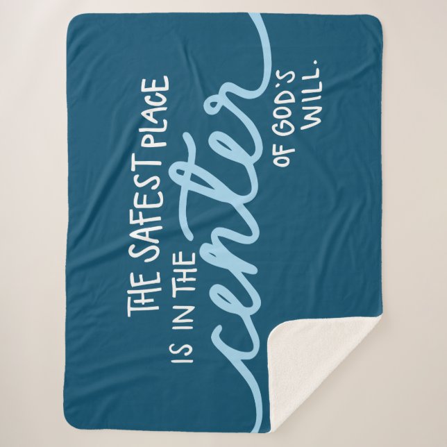 Cobertor Sherpa O lugar mais seguro (Frente)