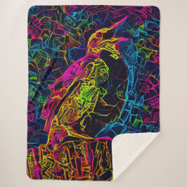 Cobertor Sherpa O pássaro Solitário 3