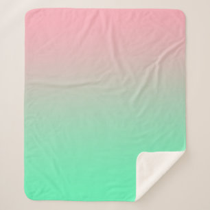 Cobertor Sherpa O pastel cor-de-rosa e verde-claro deve ser sempre