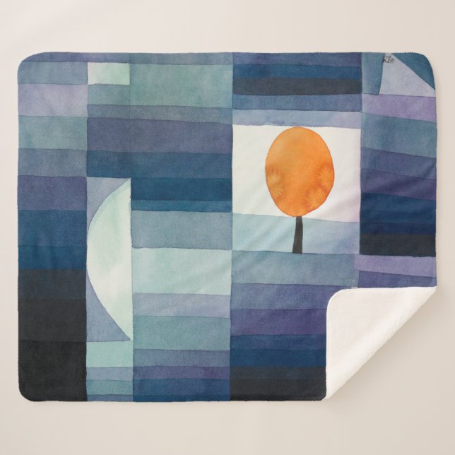 Cobertor Sherpa O prendedor do outono | Paul Klee | (Frente (Horizontal))