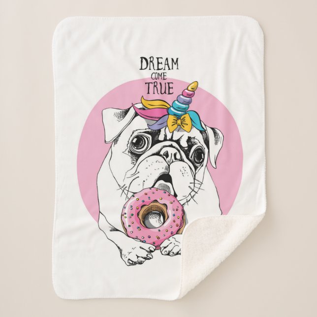 Cobertor Sherpa O sonho vem verdadeiro (Frente)