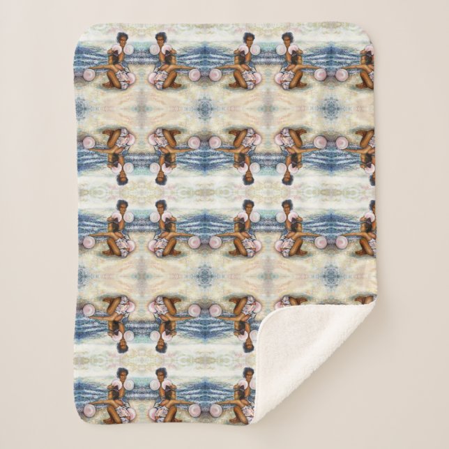 Cobertor Sherpa Obcecado com Conquistar o Impossível (Frente)