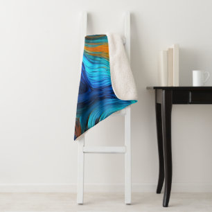 Cobertor Sherpa Ocean Lava "Tempestial"
