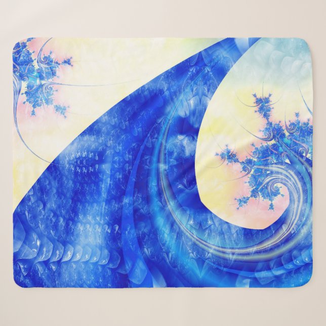 Cobertor Sherpa Oceano Sol (Frente (Horizontal))