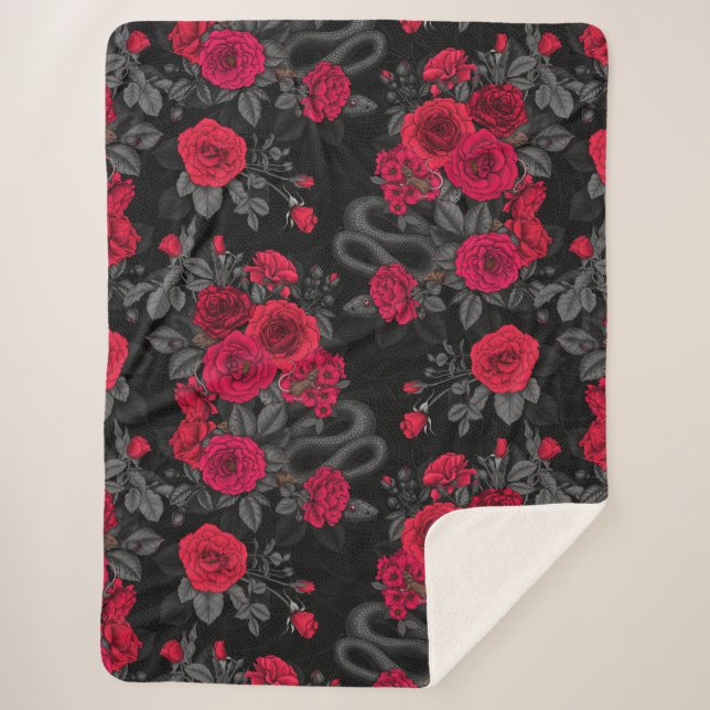 Cobertor Sherpa Oculto nas rosas (Frente)