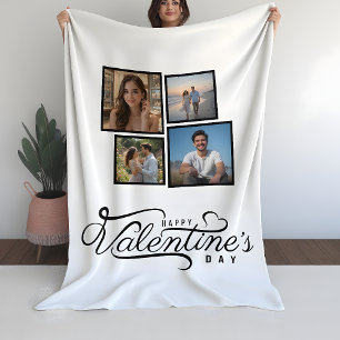 Cobertor Sherpa Oferta de Namorados de Colagem de Fotos Moderna