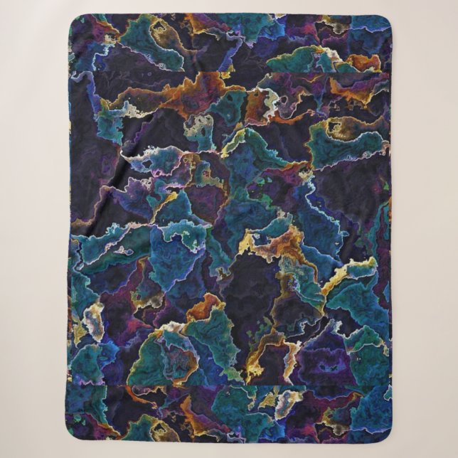 Cobertor Sherpa Oil Slick Sherpa Blanket (Frente)