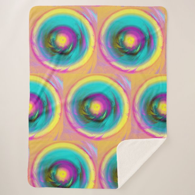 Cobertor Sherpa olho de vórtice (Frente)