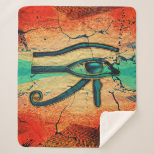 Cobertor Sherpa Olho egípcio de Horus - Ra