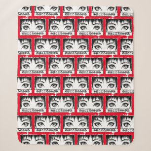 Cobertor Sherpa Olhos, A Janela Para A Alma, Ilustração De Manga