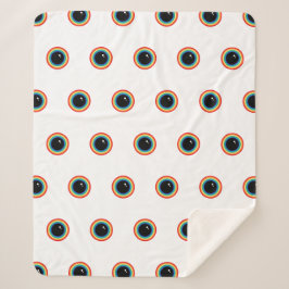 Cobertor Sherpa Olhos legal do Arco-Íris